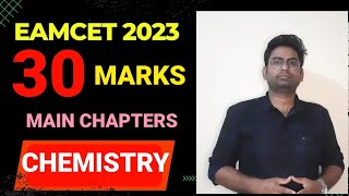 EAMCET 2023 WEIGHTAGECHEMISTRY 30 MARKS PLANNINGEAMCET CHEMISTRY WEIGHTAGE CHAPTERS eamcet2023 [upl. by Leatri]