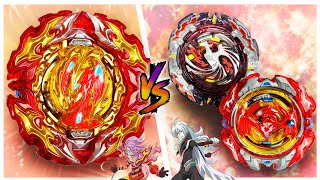 ALL PHOENIX EVOLUTION GEN BATTLE Prominence Phoenix VS Phoenix Evolutions Beyblade Burst DB [upl. by Anama]