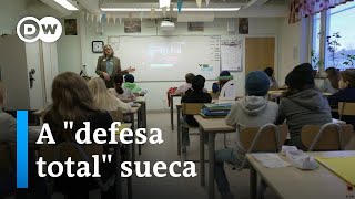 Como suecos preparam até crianças para a ameaça de uma guerra [upl. by Tia161]