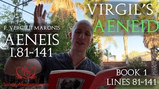 Virgils Aeneid Book 1 lines 81141  Aeneis Vergilii I81141 [upl. by Nylaehs247]