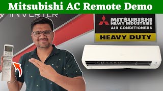 Mitsubishi AC Remote Control⚡Mitsubishi Heavy Industries Air Conditioner Remote⚡Mitsubishi Remote [upl. by Eceinahs]