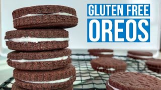 How to make Gluten Free Oreo Cookies  Gluten Free recipes by Zaiqa Gluten Free [upl. by Croom]