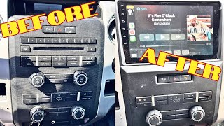 How To Remove The Factory Radio 20092013 Ford F 150 [upl. by Nared]