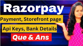 Razorpay Payment Page  Storefront Page  Razorpay Test Api keys  Bank Details infysky reactjs [upl. by Annoik975]