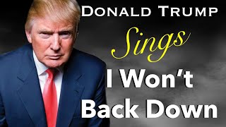 Trump Sings quotI Wont Back Downquot By Tom Petty [upl. by Nirehtac779]