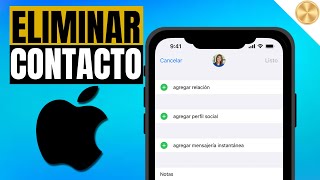 Como ELIMINAR CONTACTOS en IPHONE  Facil y Rapido [upl. by Airtemed]