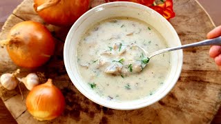 The Best Cream of mushroom soup WITHOUT BLENDER ASMR VIDEO [upl. by Werner907]