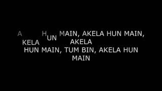 Raeth  Akela hoon main lyrics [upl. by Gnen]