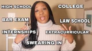 HOW TO BECOME A LAWYER  FROM HIGH SCHOOL TO LAWYER [upl. by Eirolam69]