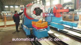 Movable hydraulic uncoiler [upl. by Dollar]