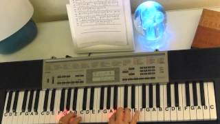 How to Play  Minuet In G  J S Bach  LetterNotePlayer © [upl. by Eillah]