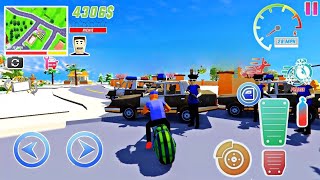 City Full Of Popo Police 🚔👮‍♂️ Dude Theft Wars 😲  Dude fun 💥 435 [upl. by Eynenihc]