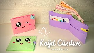 KAĞITTAN KOLAY CÜZDAN YAPIMI 💰💳💸🤩 KAĞIT CÜZDAN NASIL HAZIRLANIR📜ORİGAMİ CÜZDAN [upl. by Limay]