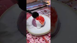 🥰 Satisfying with delicious grass milk pudding 🥳 food satisfying satisfyingvideo [upl. by Annuahs]