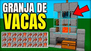 ✅ COMO HACER una GRANJA de VACAS en Minecraft 12131  MCPEXboxPS4Nintendo SwitchWindows10 [upl. by Eirallih]