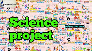 science project  science border design for project  front page decoration for science notebook [upl. by Nalyt805]