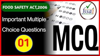 FSSAI Food Safety ACT 2006 MCQ  01  Central Food Safety Officer amp Technical Officer Exam Questions [upl. by Hanoj]