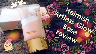 Heimish Artless Glow Base Review [upl. by Adile]