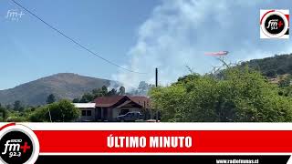 Primera alarma incendio forestal en Santa Rosa de Lavaderos en Maule [upl. by Stubstad876]