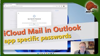 Setup iCloud Mail in Outlook with Appspecific passwords [upl. by Beverley188]