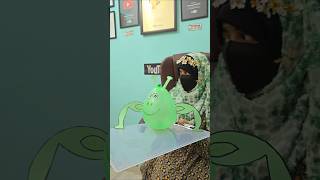 How To Make Frog Using Balloon  Balloon Craft ideas for kids viralshort youtubeshorts shortsfeed [upl. by Accisej]