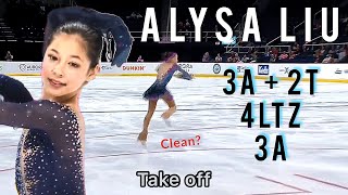 ALYSA LIU 3Axel 4Lutz Clean  We Love Skating [upl. by Atsahs]