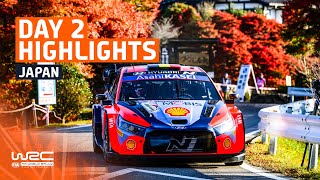 Day 2 Highlights  WRC FORUM8 Rally Japan 2024 [upl. by Nylrem]