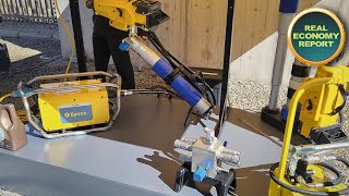 Epiroc highlights handheld rock drill at customer day [upl. by Jamnis]