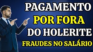 PAGAMENTO POR FORA DO HOLERITE FRAUDE NO PAGAMENTO DO SALÁRIO  ENTENDA TUDO [upl. by Carson663]