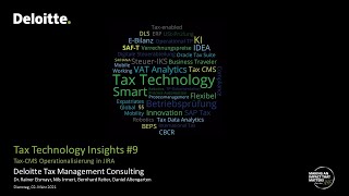 Tax Technology Insights 9  Umsetzung eines Tax CMS in JIRA [upl. by Shana]