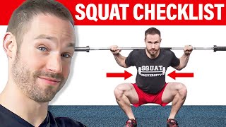 The Official Squat Form Checklist Are You Squatting Wrong [upl. by Yoshio756]