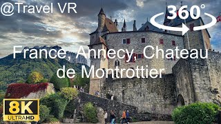 France Annecy Chateau de Montrottier Walking 2023  VR Insta 360 8K Video [upl. by Nadab]