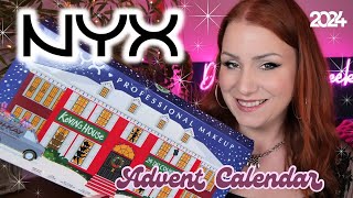 UNBOXING NYX 2024 MAKEUP ADVENT CALENDAR  FULL SIZES ARE BACK AND ITS GOOD [upl. by Leidgam]