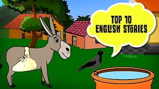 Top 10 English Story  Panchatantra Tales in English  Moral Stories For Kids In English [upl. by Koby]