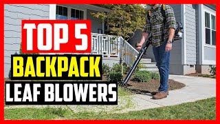 Top 5 Best Backpack Leaf Blowers 2024 [upl. by Ayardna]