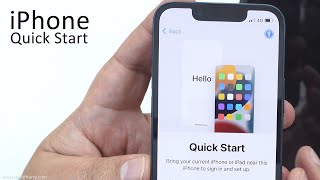 How to Setup an iPhone Using Quick Start [upl. by Kennet784]