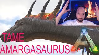 ARK Amargasaurus zähmen oder so XD inkl Cheat  Spawncommand [upl. by Melquist]