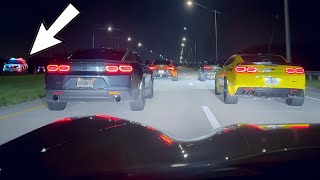 Street Racers get BUSTED by the COPS [upl. by Ylek]