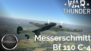 War Thunder  Messerschmitt Bf 110 C4  Gameplay und Geschichte  deutsch [upl. by Doralynn]