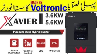 Crown Xavier II Series  36kw 56kw Hybrid Inverters 3kw  solarsystem jinko solar panel 585 waat [upl. by Aisor]