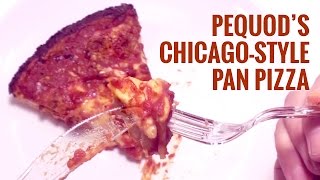 Pequods Chicagostyle Pan Pizza Fast Food Review [upl. by Kalle]