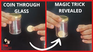 Coin Through Glass Trick Revealed 😮😱 [upl. by Ardiedak]