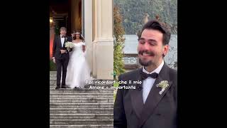 Ignazio Boschetto che attende la sua Michelle 💝 shortsvideo sposa wedding ignazioboschetto [upl. by Aidekal]