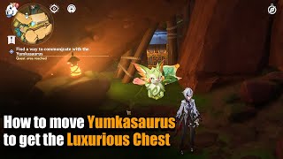 How to get Luxurious Chest behind Yumkasaurus  Lies and Promises World Quest  Genshin Impact 50 [upl. by Assirim]