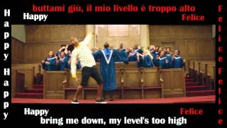 Pharrell Williams  Happy  English and Italian Lyrics [upl. by Donaugh]