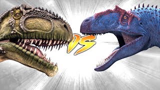 GIGANOTOSAURUS VS SAUROPHAGANAX Who Would Win [upl. by Laram]