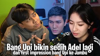 Bang Upi bikin sedih Adel lagi dan first impression bang Upi ke Jambu [upl. by Nodnarbal946]