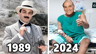 Agatha Christies Poirot 1989 Cast THEN and NOW 2024 All Actors Are Aging Horribly [upl. by Suilenroc600]