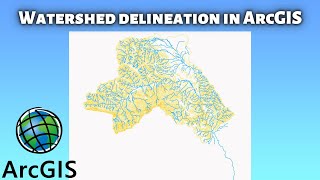 Watershed Delineation using ArcGIS from DEM  Basin in ArcGIS 108 [upl. by Akeirahs338]