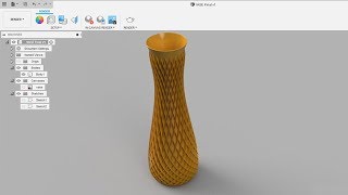 Vase Rhombique  Fusion 360 [upl. by Jessamine]